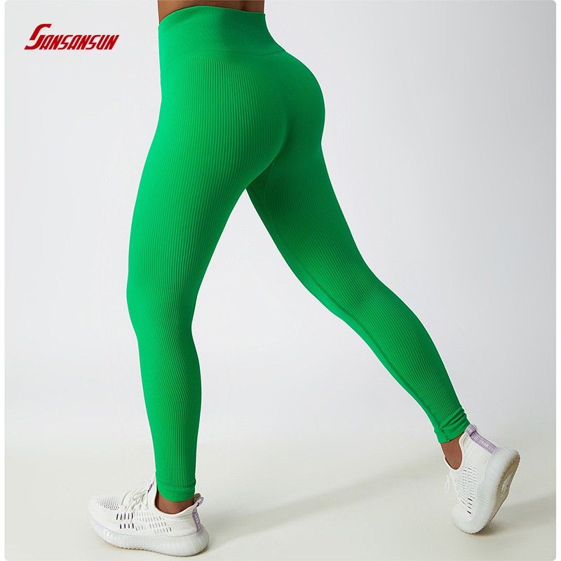 Factory OEM/ODM Athletic Clothes Cross Waist Gym Leggings for
