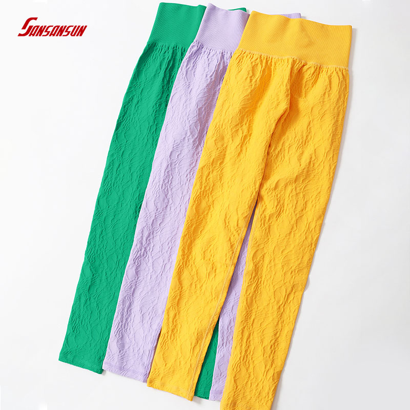 women shiny yoga leggings
