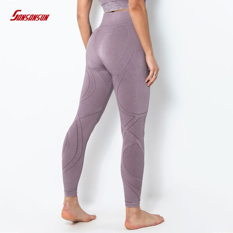 pink seamless legging for women