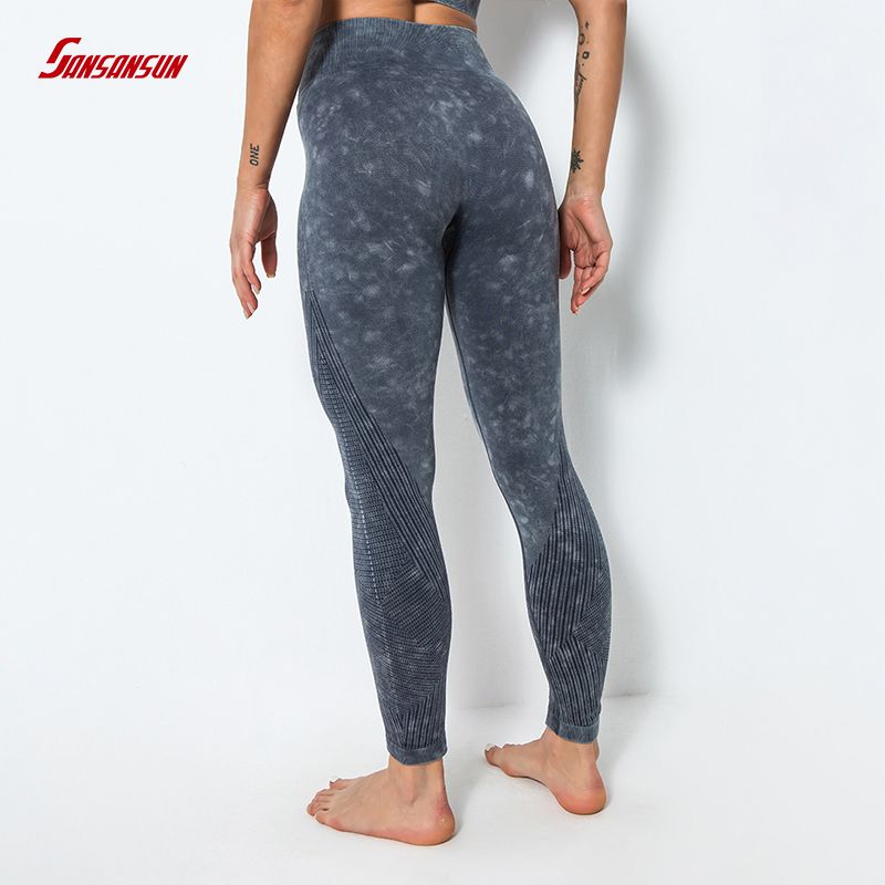 grey seamless leggings for women