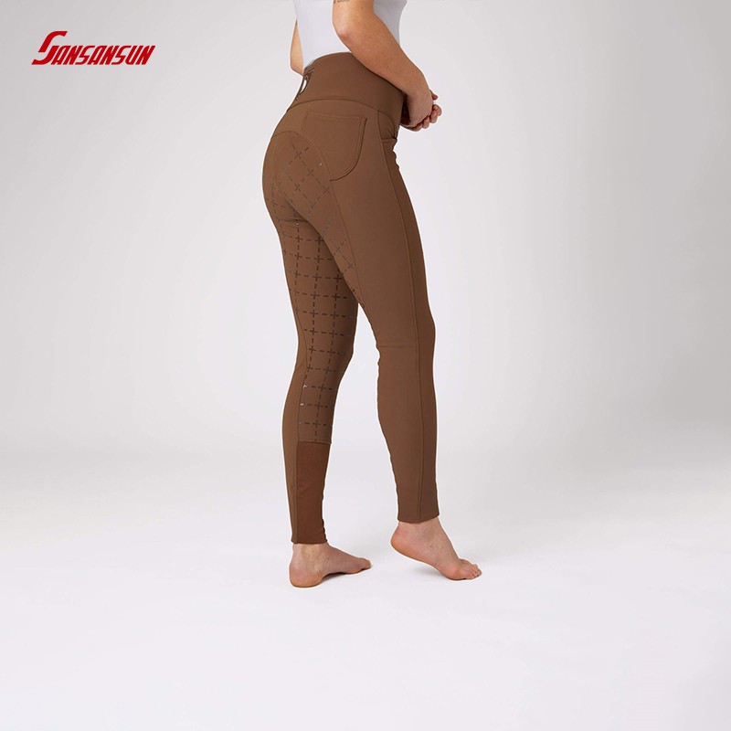 custom high waist riding leggings