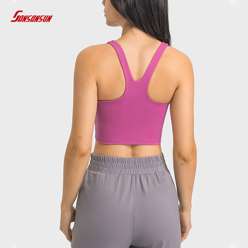 Y-back design women sports bra