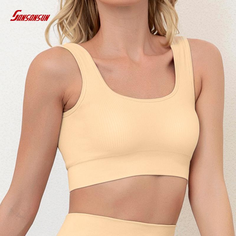 seamless workout fitness bra