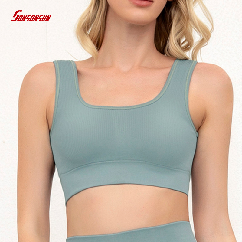 seamless workout fitness bra