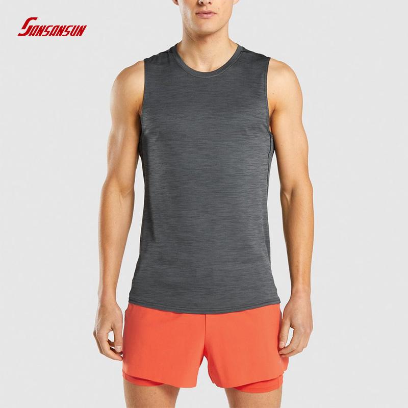 cotton spandex solid fitness tank top