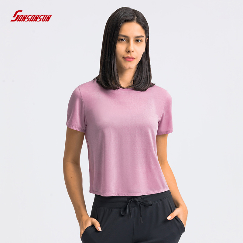 Crop Short Sleeve Women