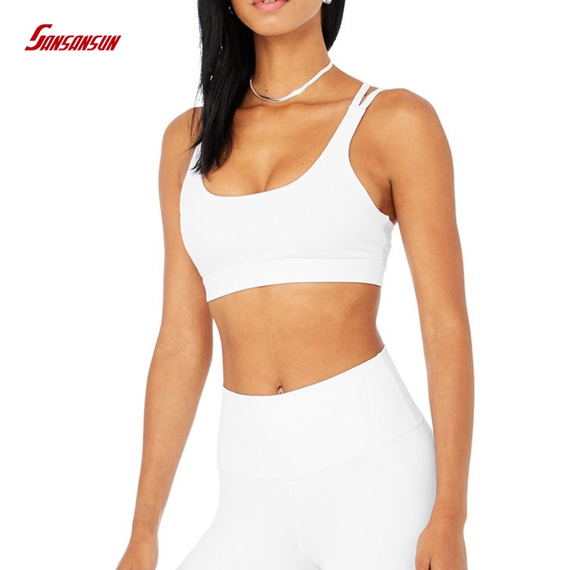 Removable padded sports bra