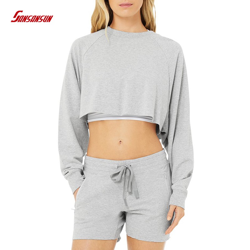 Sports Sweatshirt Crop