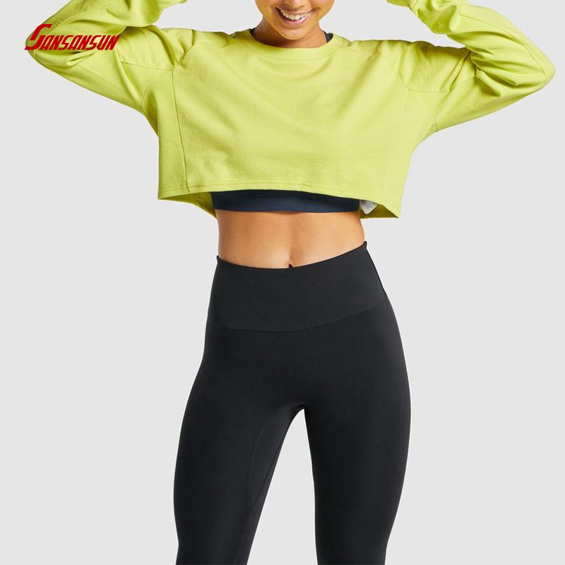 women crop top sweatshirts