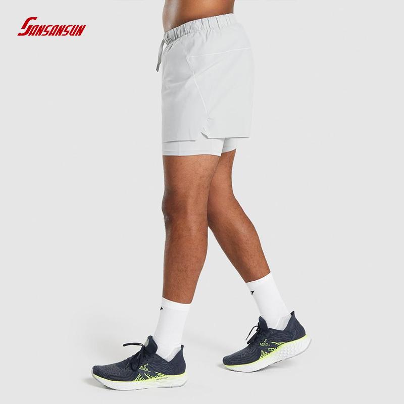 2-in-1 Running Shorts With Zip Pockets