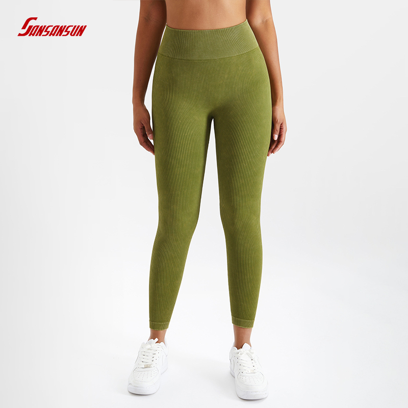 Custom sustainable nylon seamless leggings