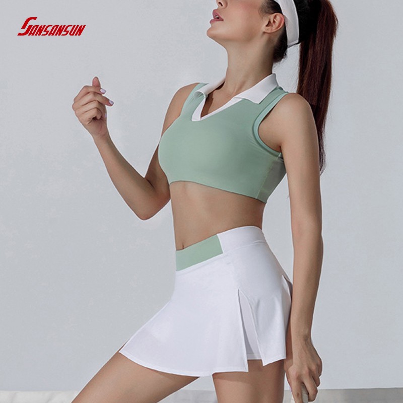 Pleated tennis skirts set