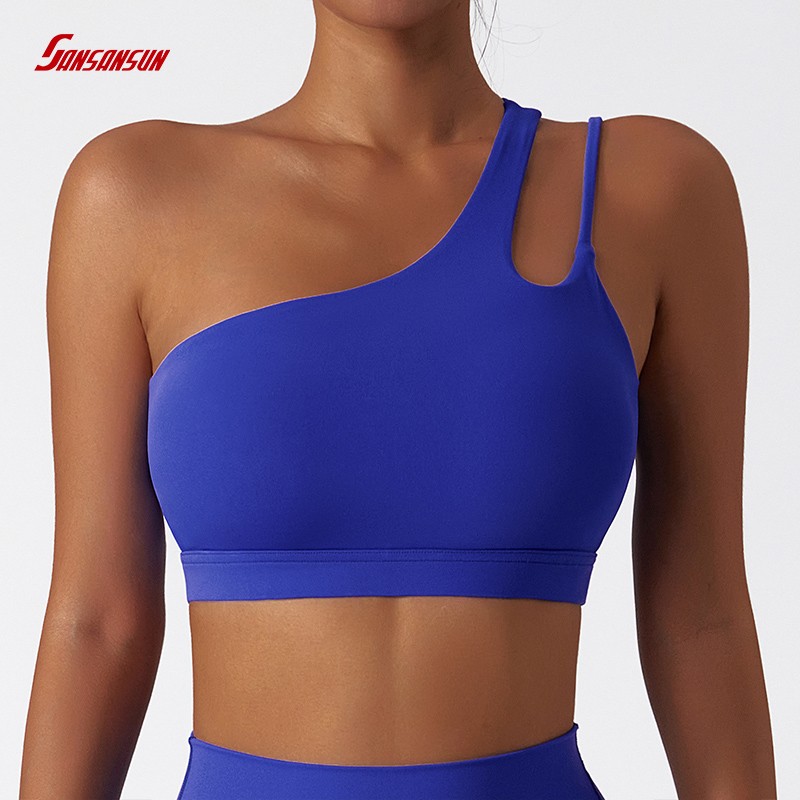 One Shoulder Sports Bra