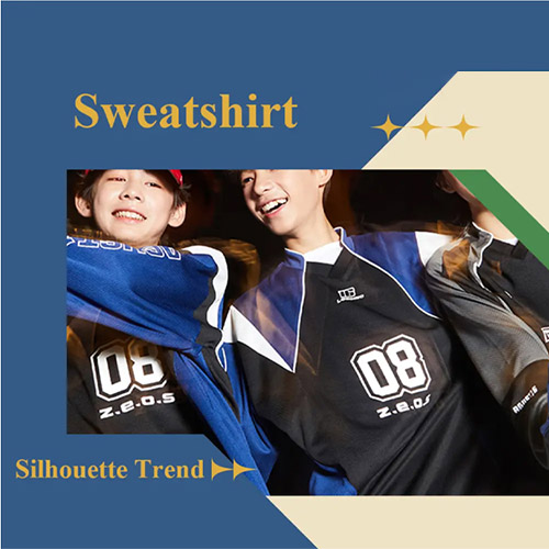 Street Fashion -- The Silhouette Trend for Teen Sweatshirt